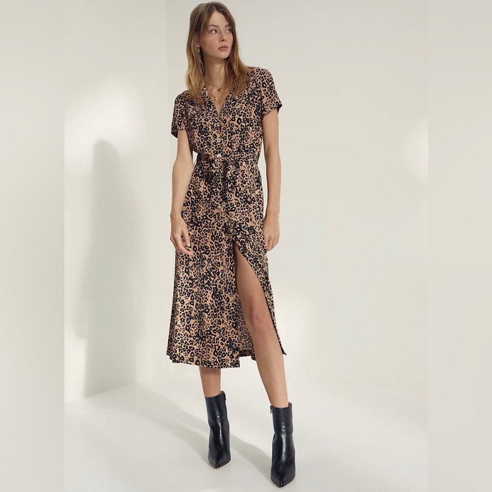Wilfred Leopard Shirt Dress